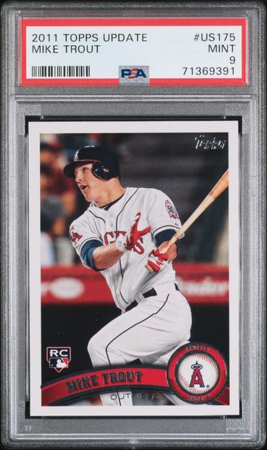 2011 Topps Update Mike Trout #Us175  | PSA 9