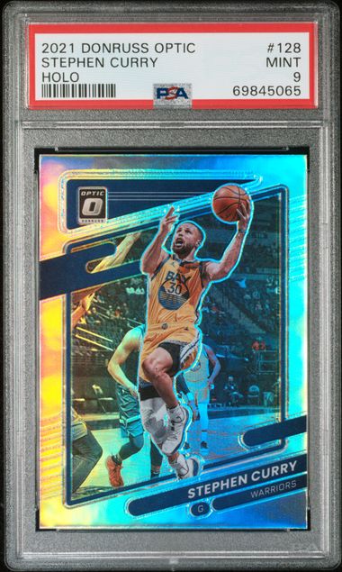 2021 Panini Donruss Optic Stephen Curry #128 Holo | PSA 9