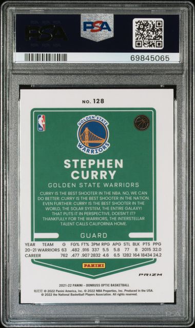  Stephen Curry 2021 2022 Donruss Complete Players